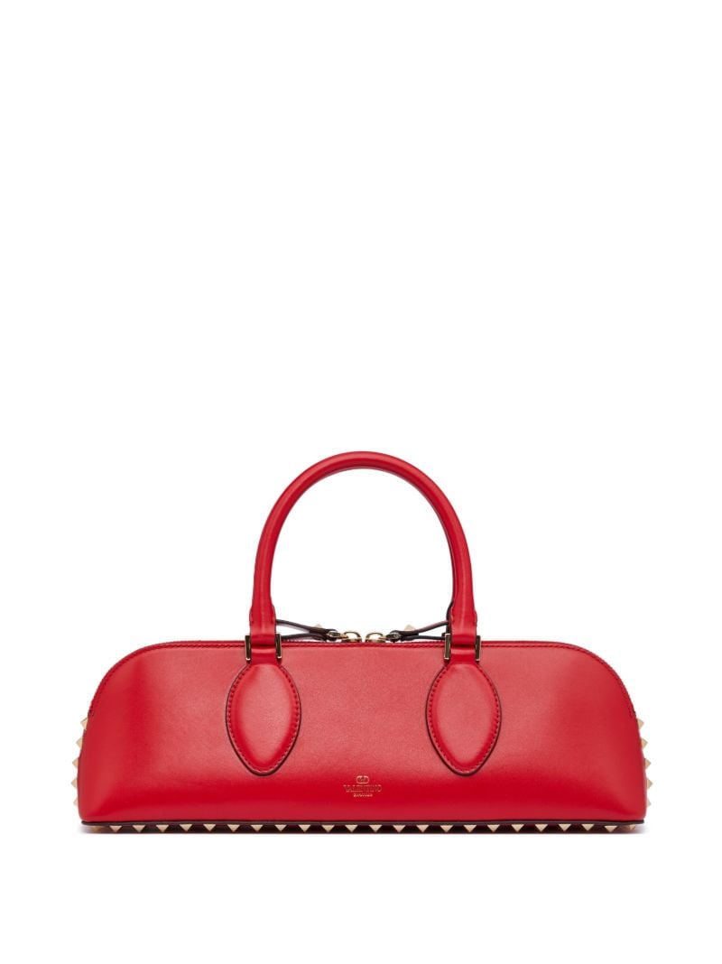 Red Rockstud East-west Tote Bag