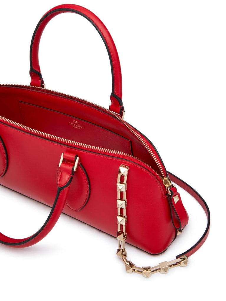 Red Rockstud East-west Tote Bag