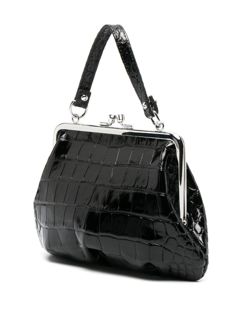 Black Granny Leather Mini Bag