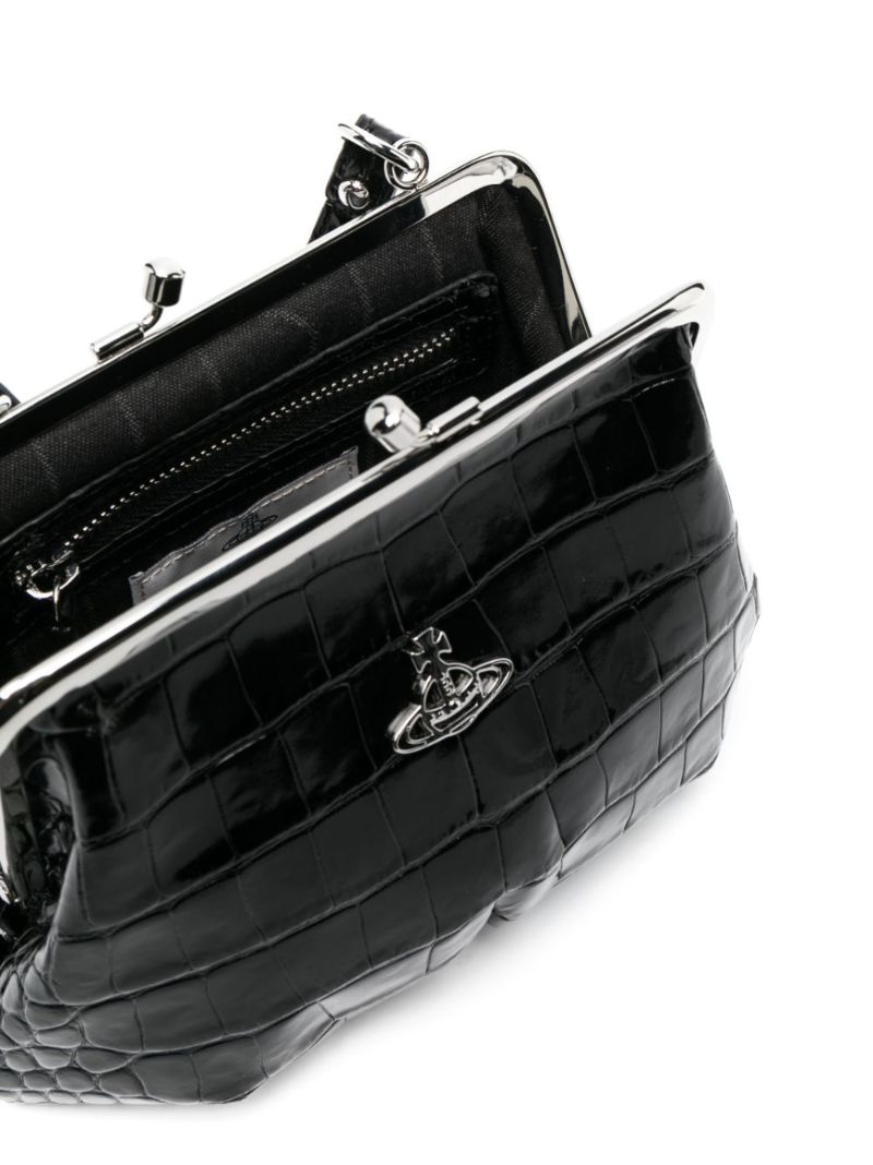 Black Granny Leather Mini Bag