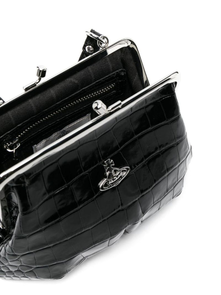 Black Granny Leather Mini Bag