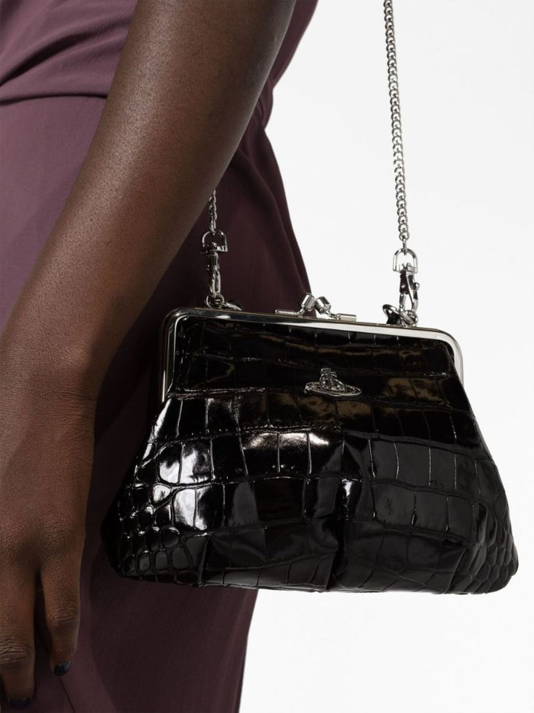 Black Granny Leather Mini Bag