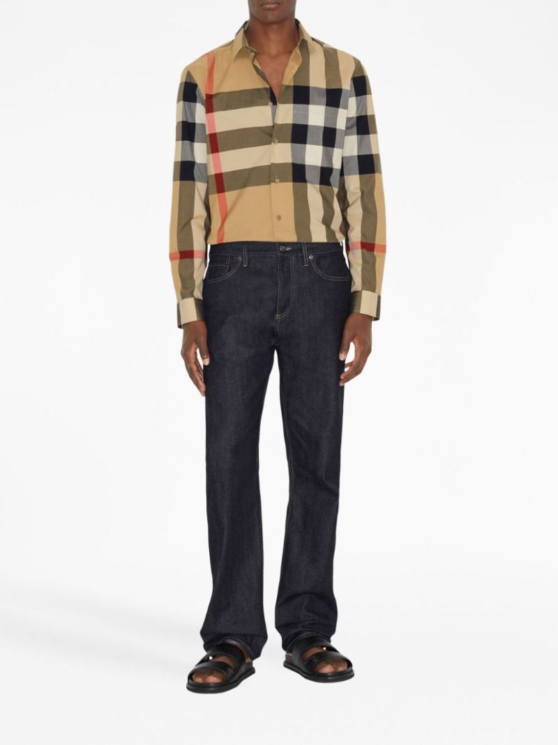Neutral Vintage Check Cotton Shirt