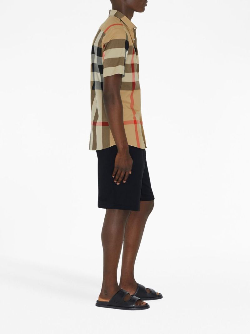 Neutral Vintage Check Cotton Shirt
