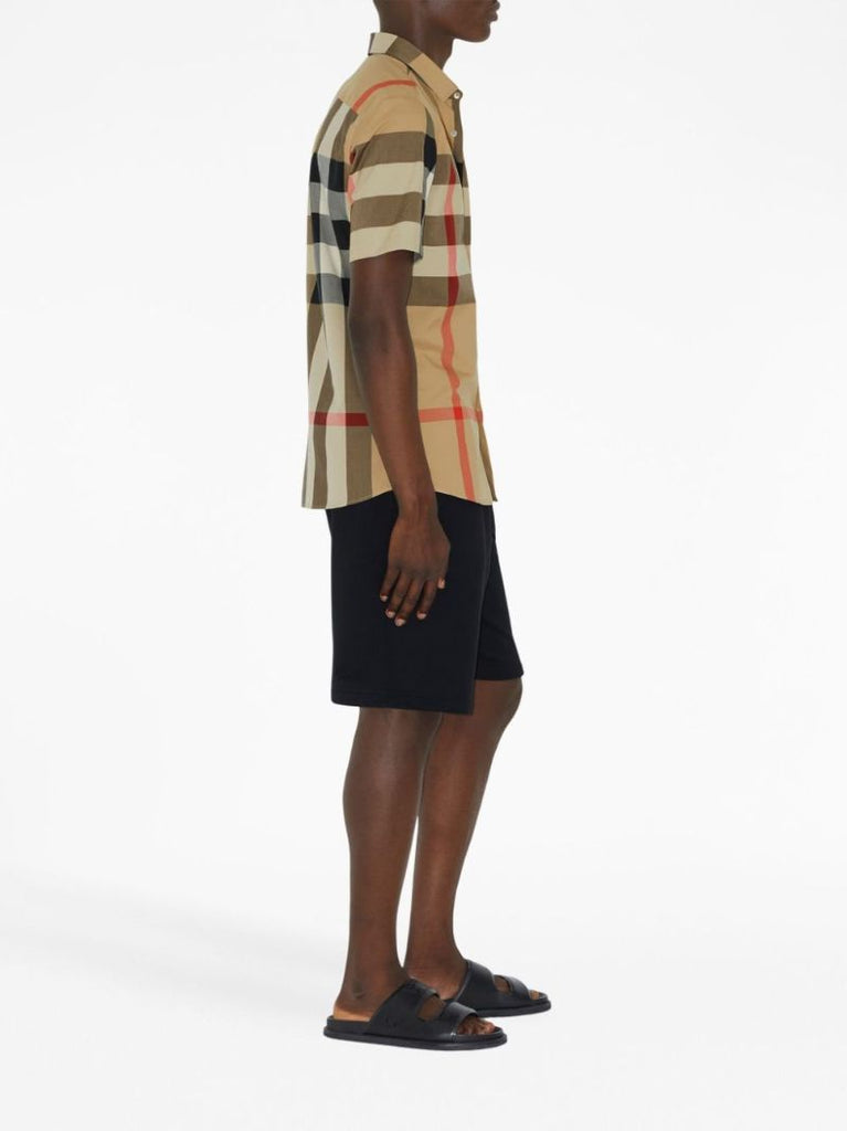 Neutral Vintage Check Cotton Shirt