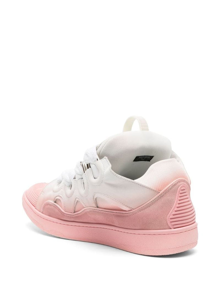 Pink Curb Suede Sneakers