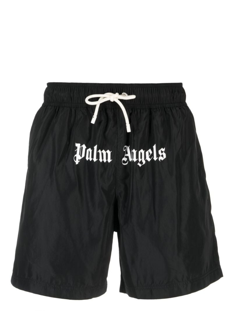 Black Logo-print Swim Shorts