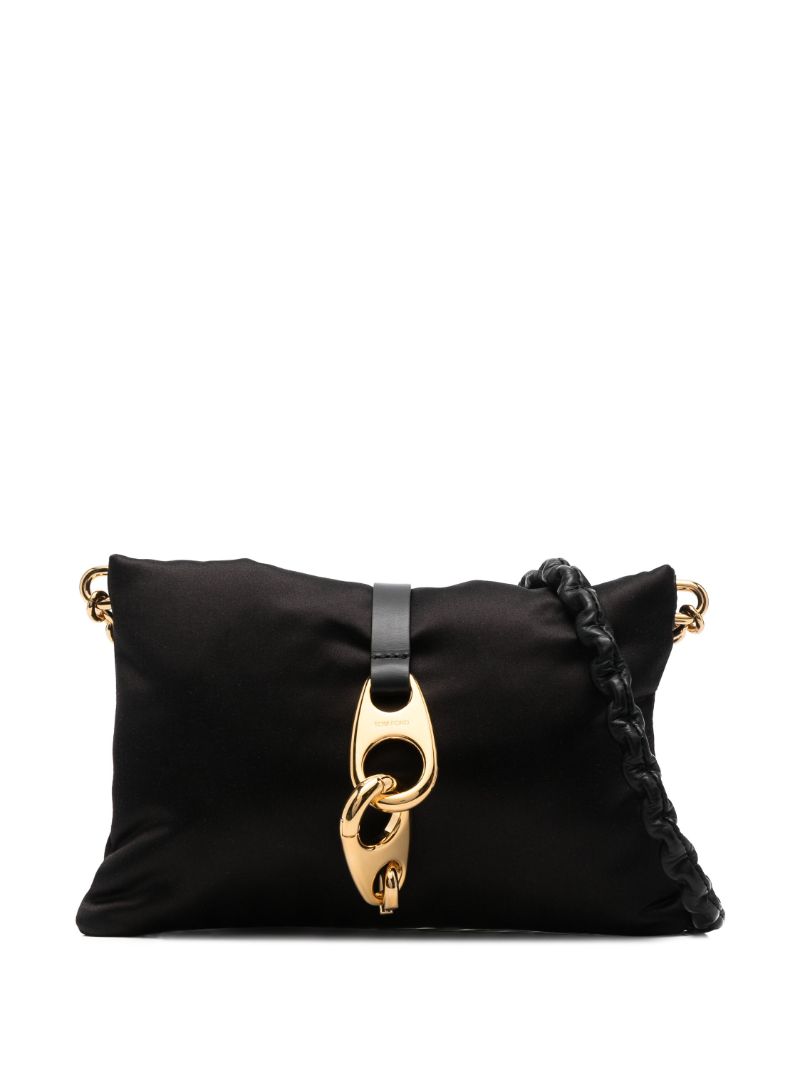 Black Carine Small Silk Cross Body Bag