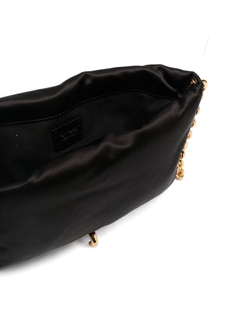 Black Carine Small Silk Cross Body Bag