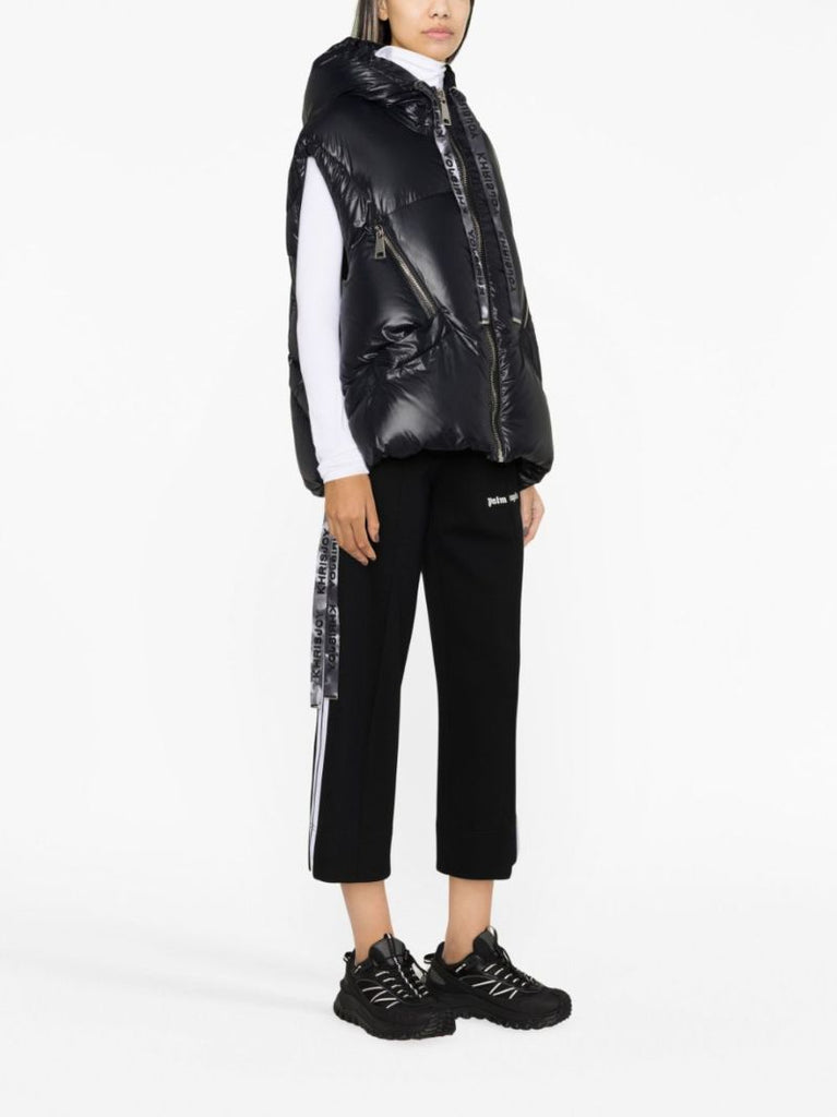Black Khris Iconic Hooded Gilet