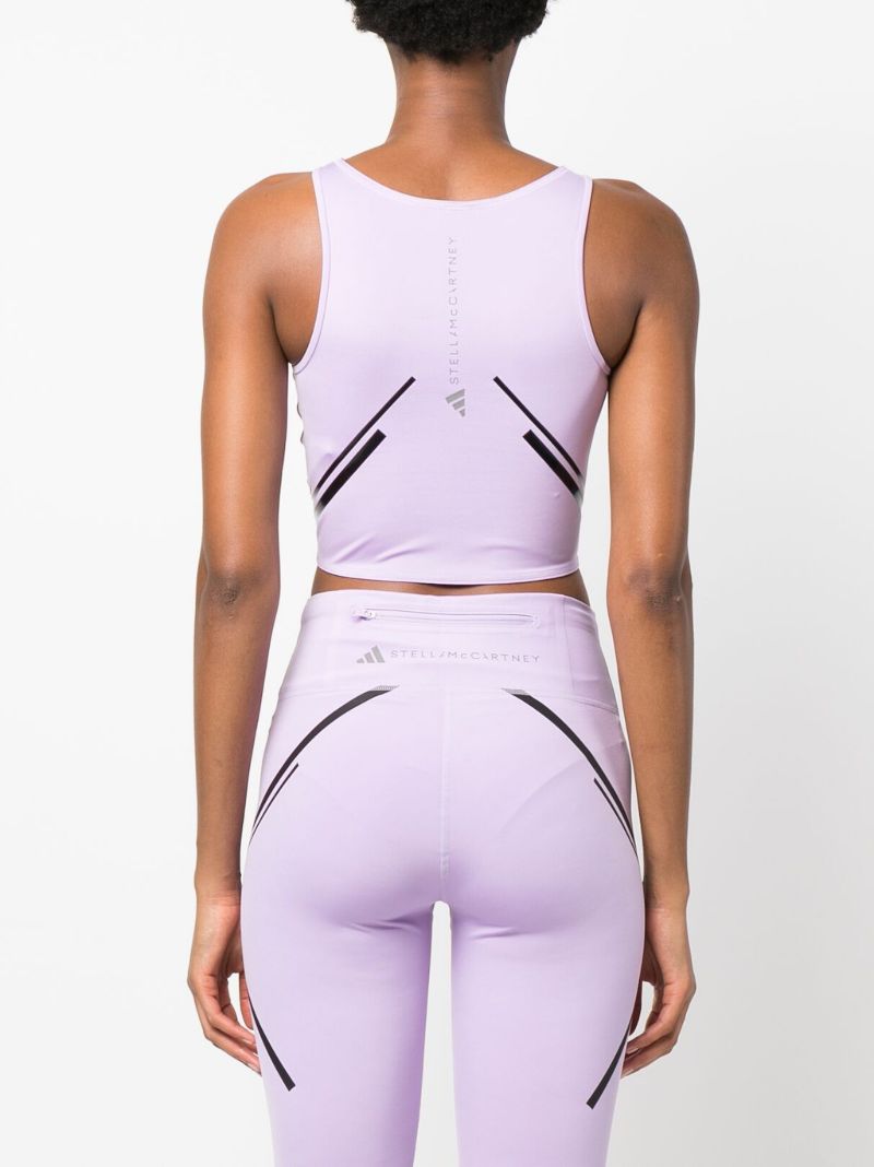 Purple Truepace Running Crop Top