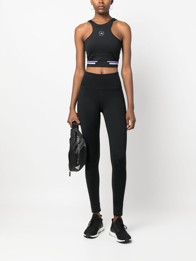 Black Truepace Running Crop Top