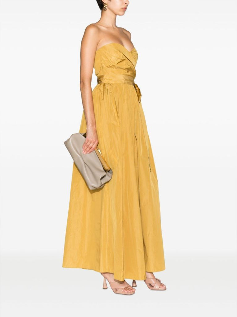 Brown Diamond Frame Leather Clutch