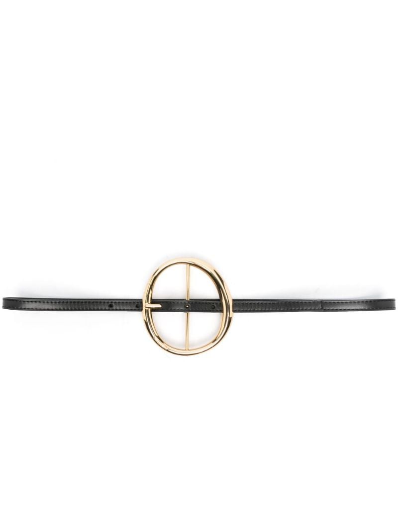 Black La Ceinture Ronde Leather Belt