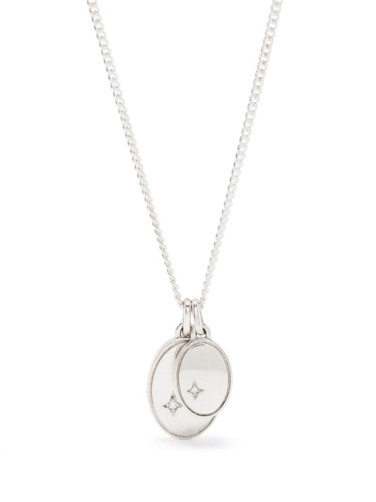 Sterling Silver Gudo Diamond Necklace