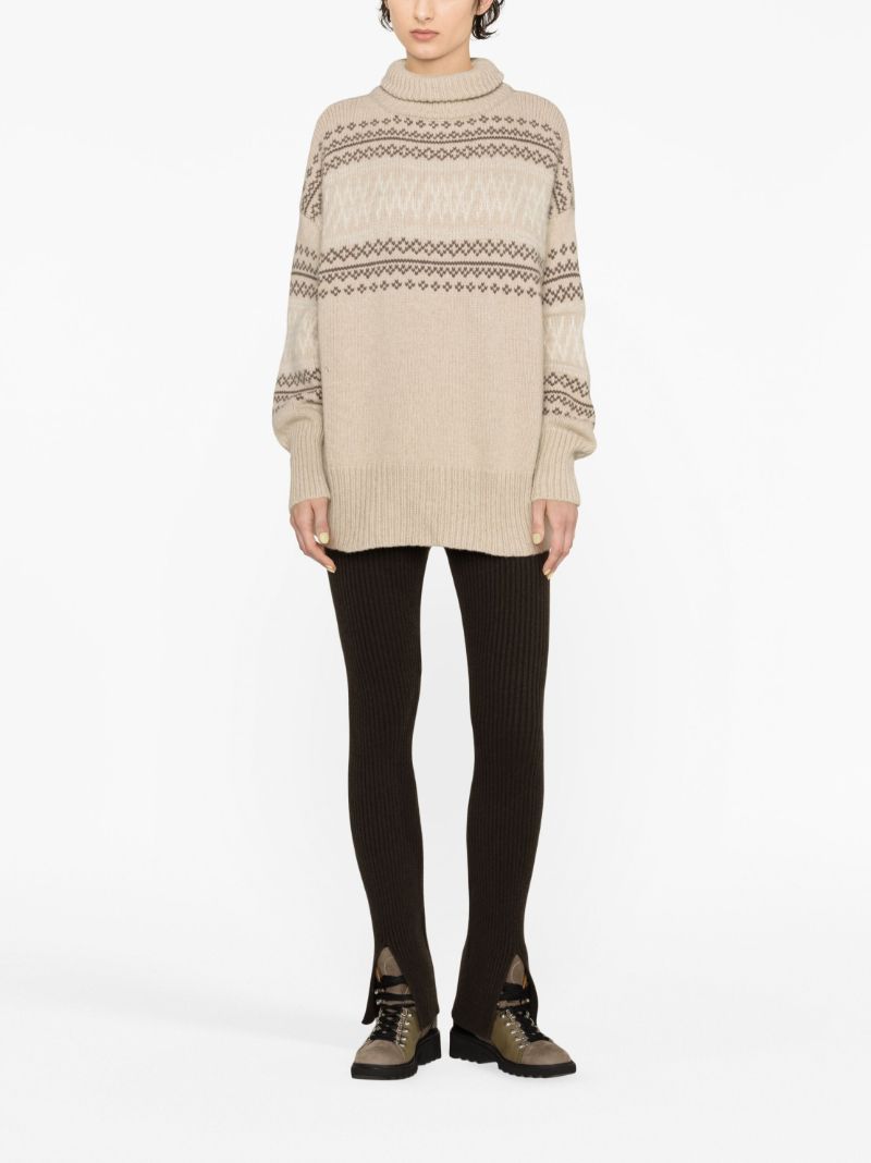 Neutral Setesdal Intarsia Sweater