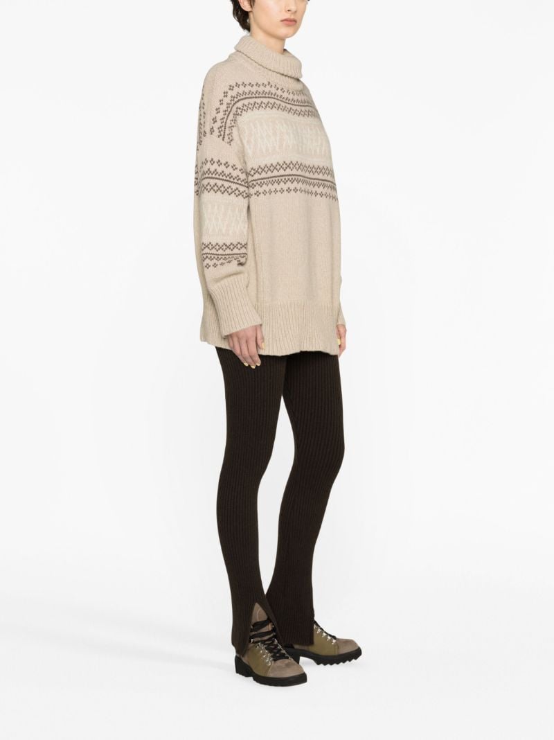 Neutral Setesdal Intarsia Sweater