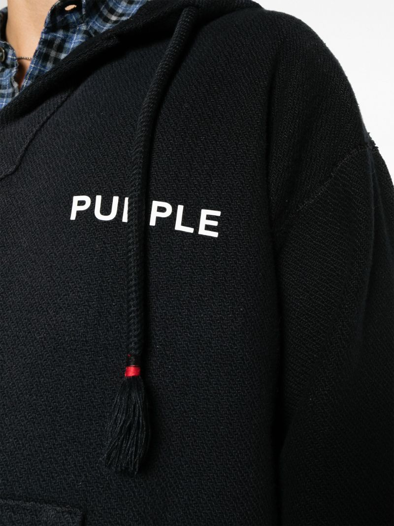 Black Beach Cotton Hoodie