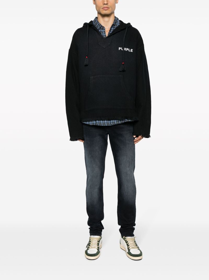 Black Beach Cotton Hoodie