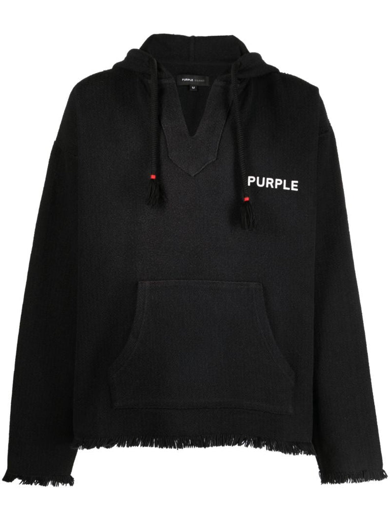 Black Beach Cotton Hoodie