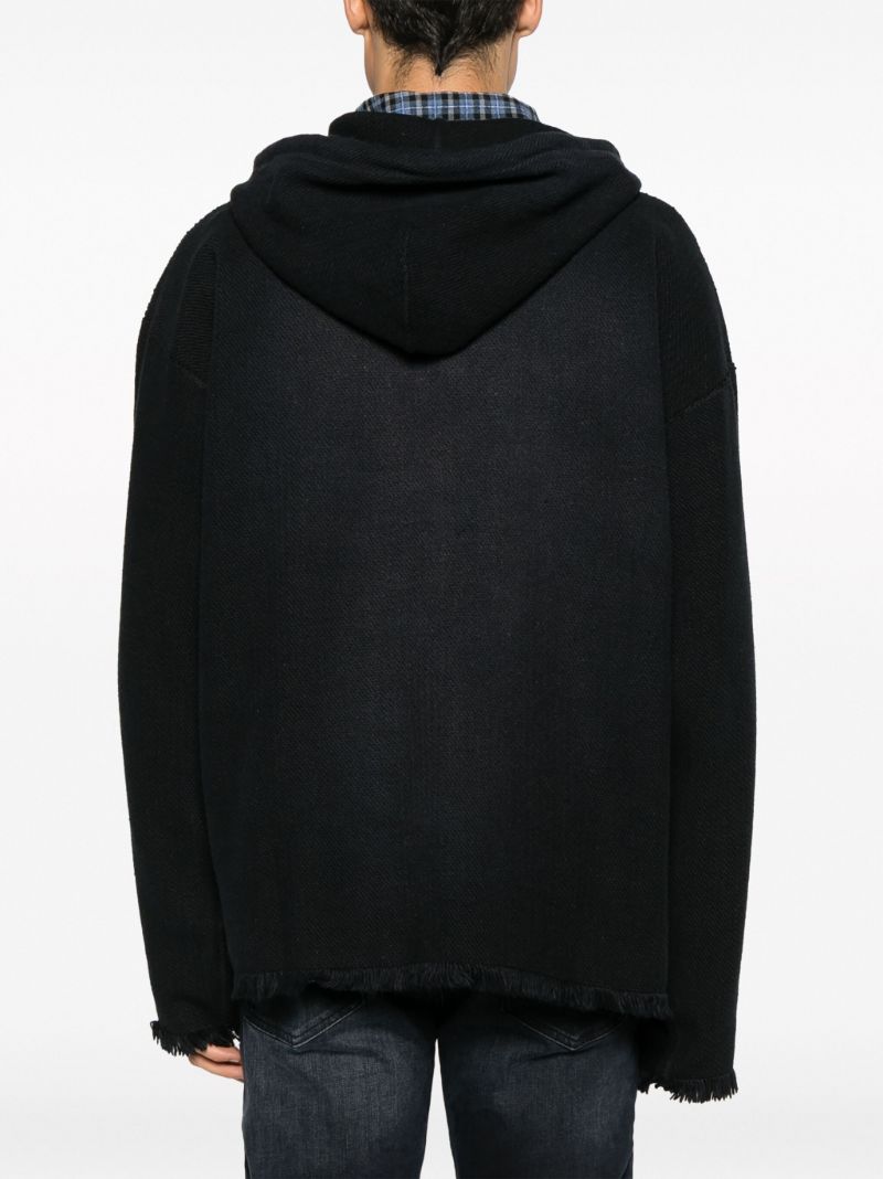 Black Beach Cotton Hoodie