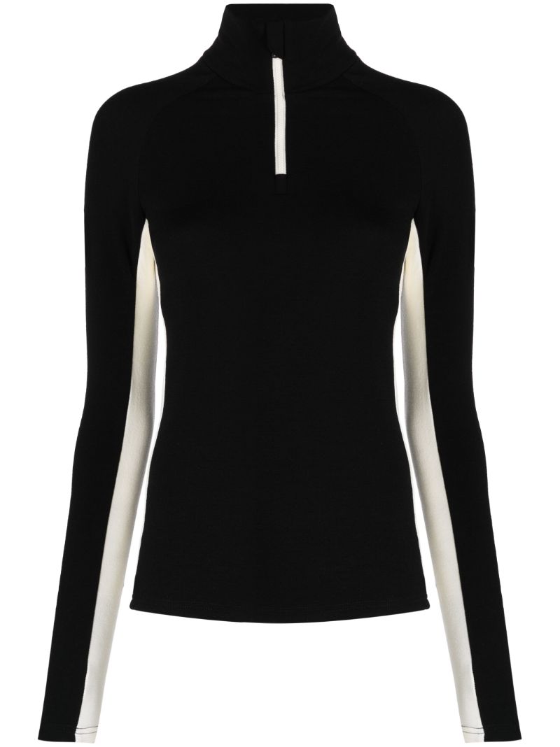 Black Voss Half-zip Sweater
