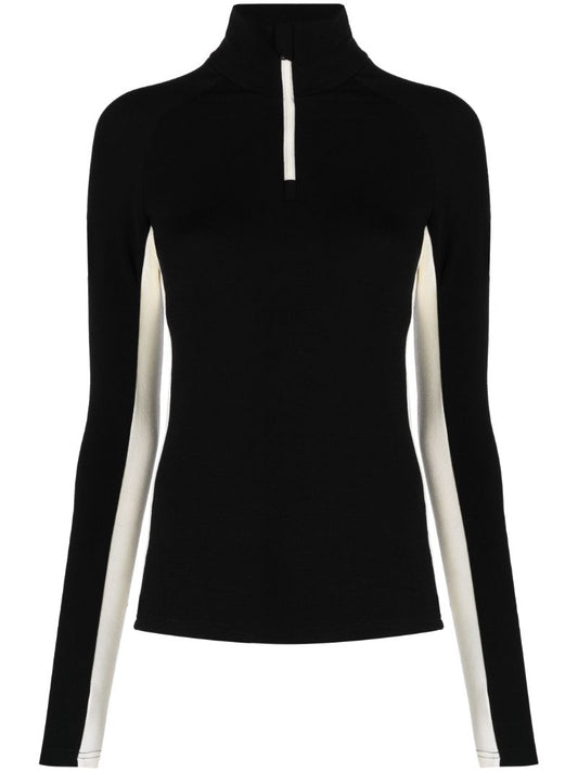 Black Voss Half-zip Sweater