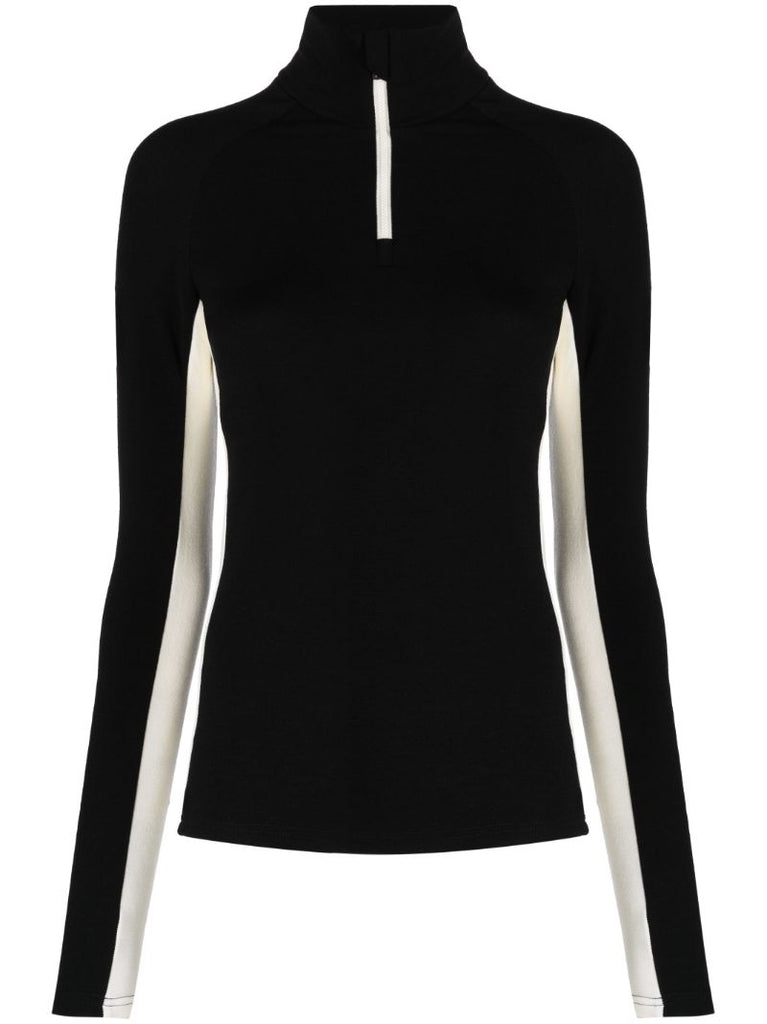 Black Voss Half-zip Sweater