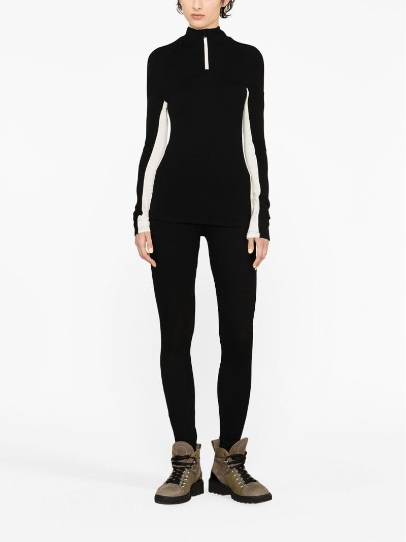 Black Voss Half-zip Sweater