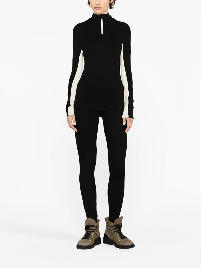 Black Voss Half-zip Sweater