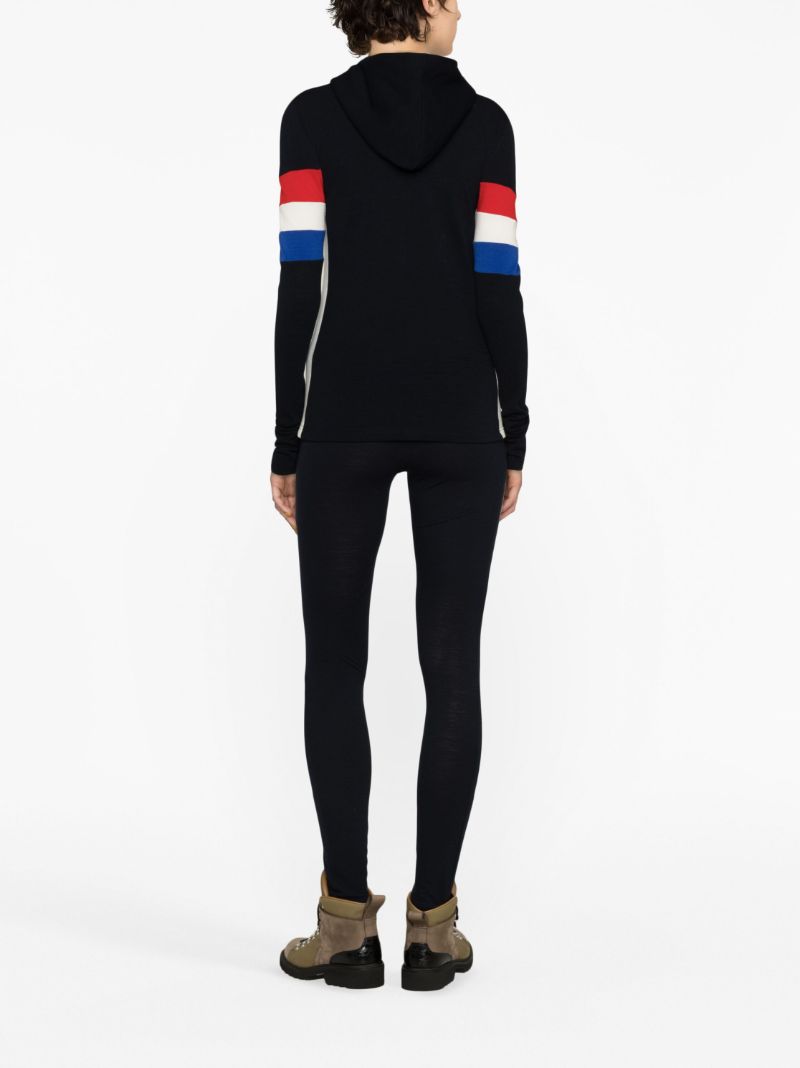 Blue Stripe Intarsia Hoodie