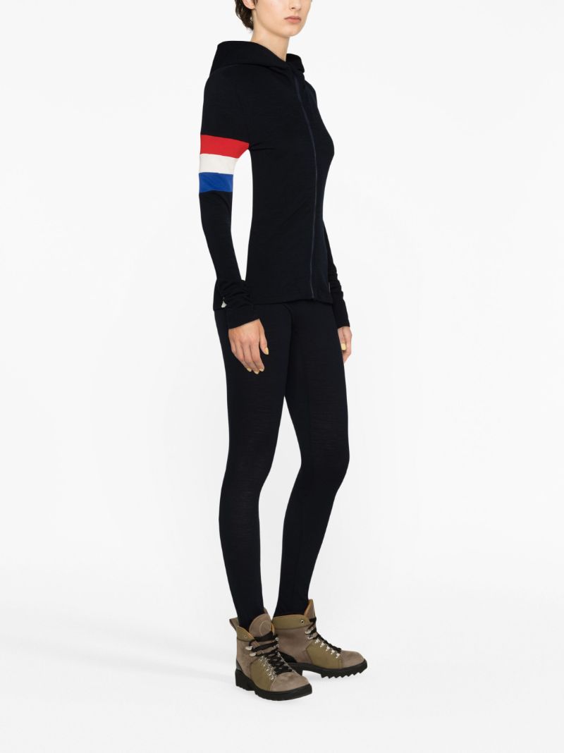 Blue Stripe Intarsia Hoodie