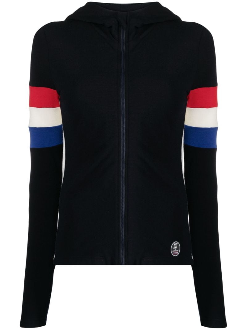 Blue Stripe Intarsia Hoodie