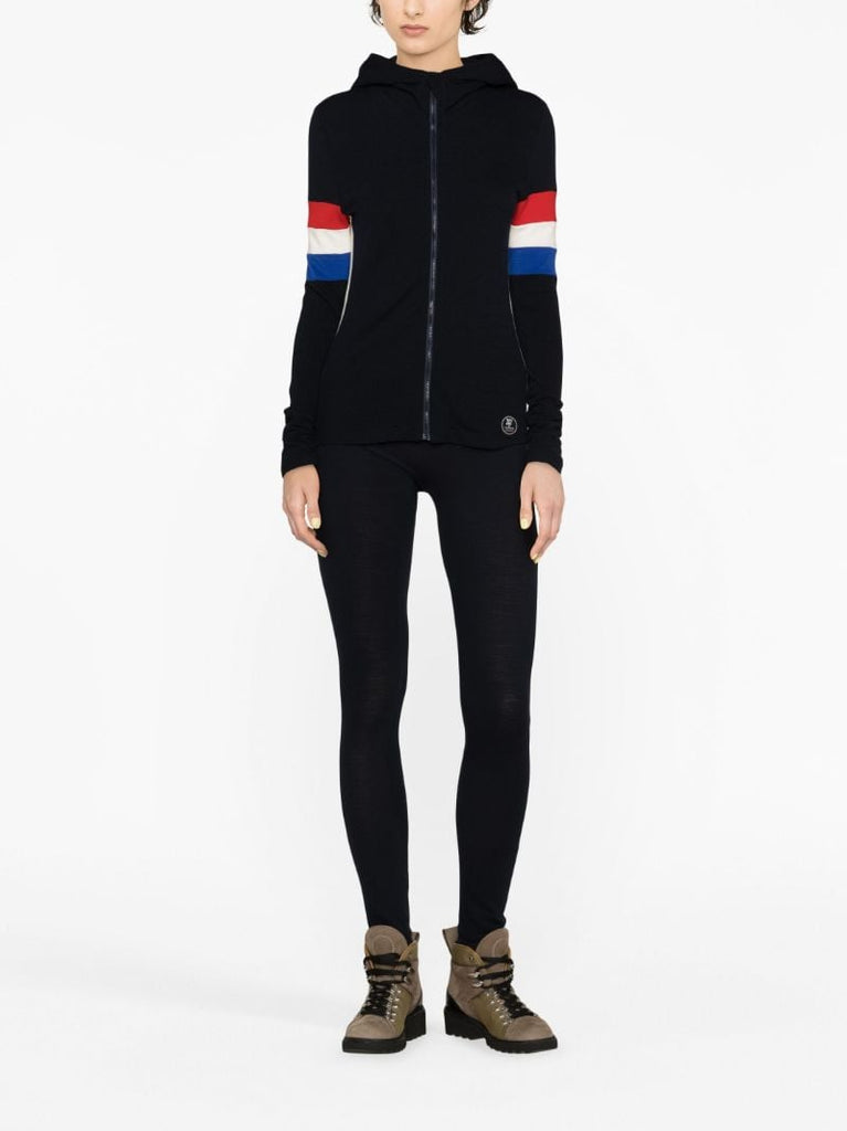 Blue Stripe Intarsia Hoodie