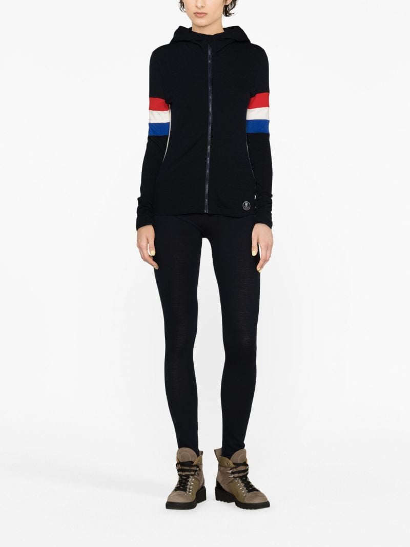 Blue Stripe Intarsia Hoodie