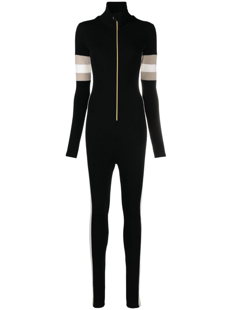 Black Merino Wool Ski Jumpsuit