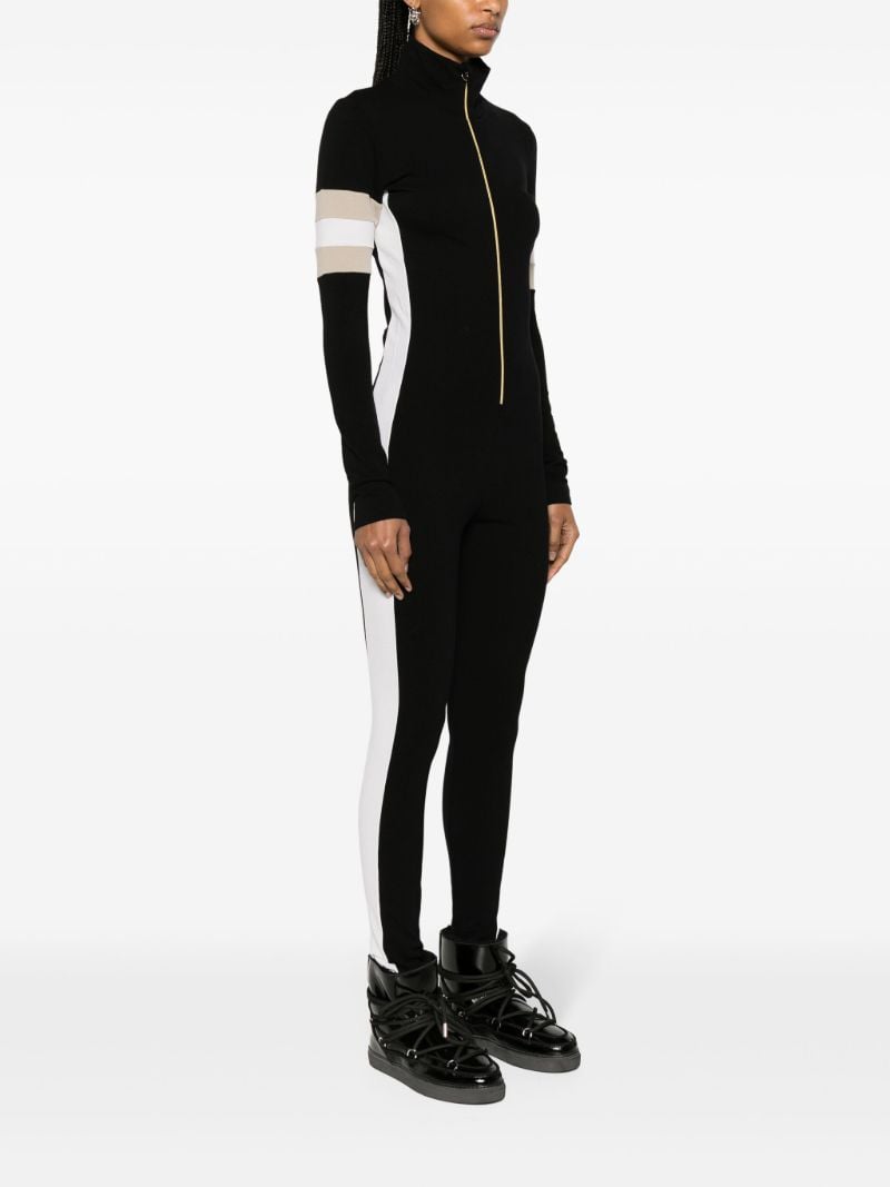 Black Merino Wool Ski Jumpsuit