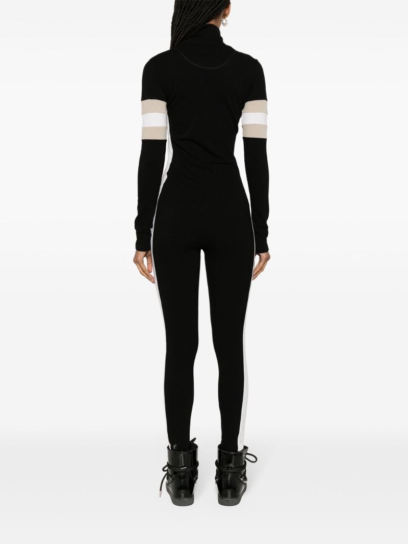 Black Merino Wool Ski Jumpsuit