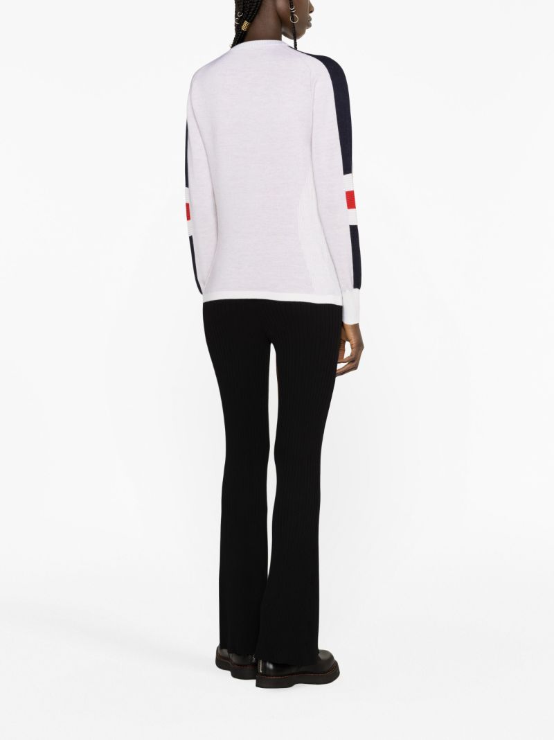 White Hafjell Merino Wool Ski Top