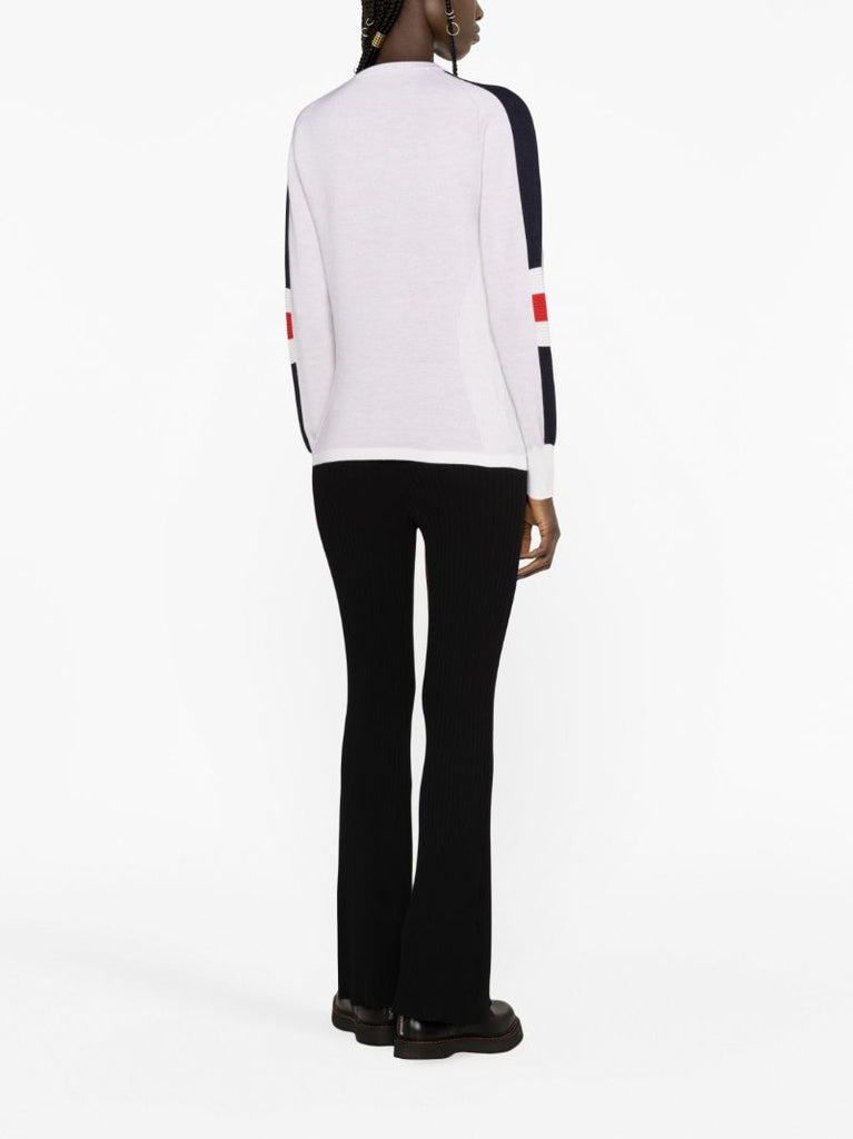 White Hafjell Merino Wool Ski Top