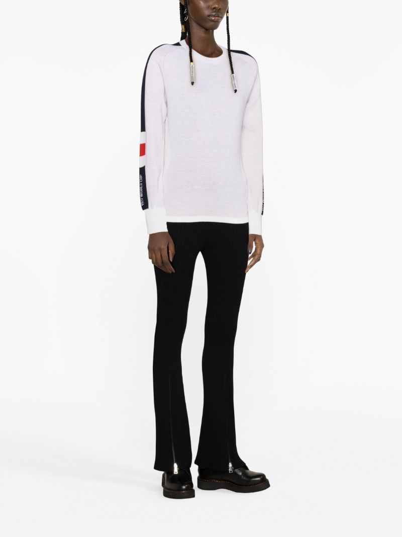 White Hafjell Merino Wool Ski Top