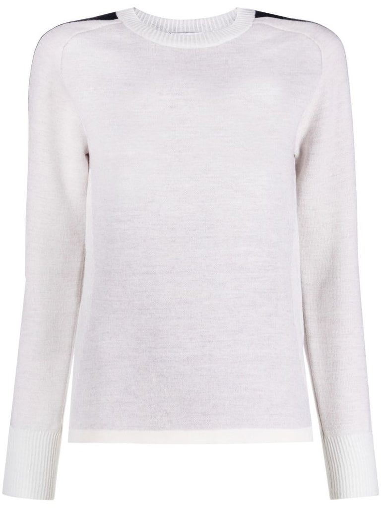White Hafjell Merino Wool Ski Top