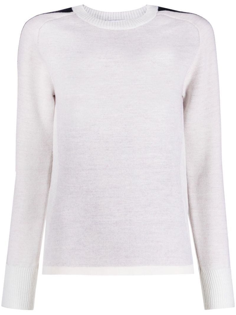White Hafjell Merino Wool Ski Top