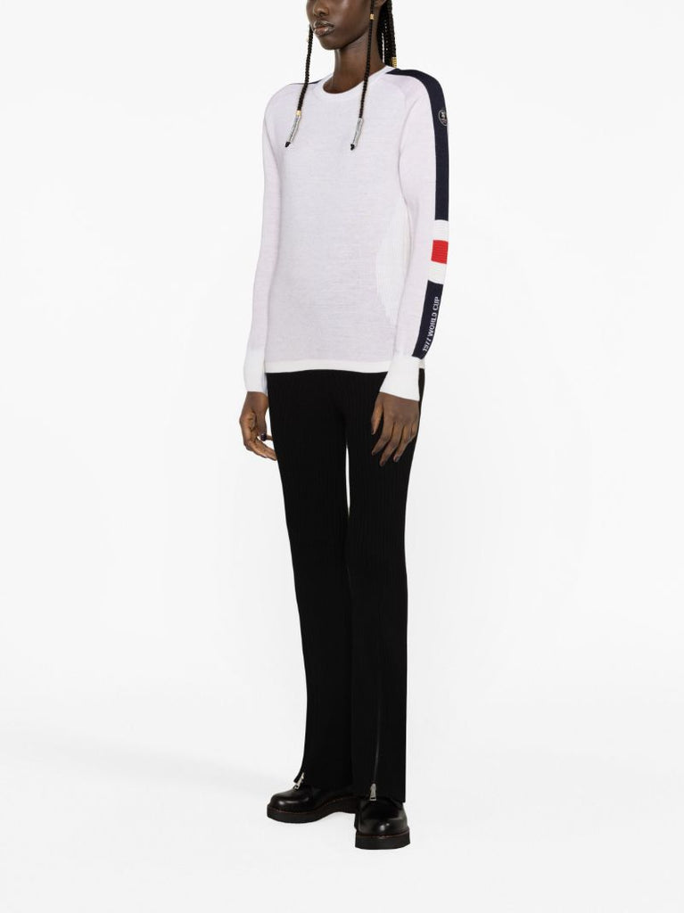 White Hafjell Merino Wool Ski Top