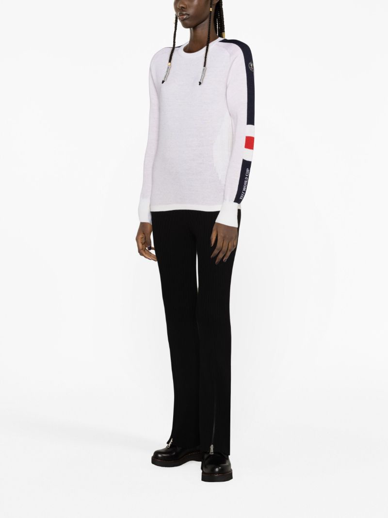 White Hafjell Merino Wool Ski Top