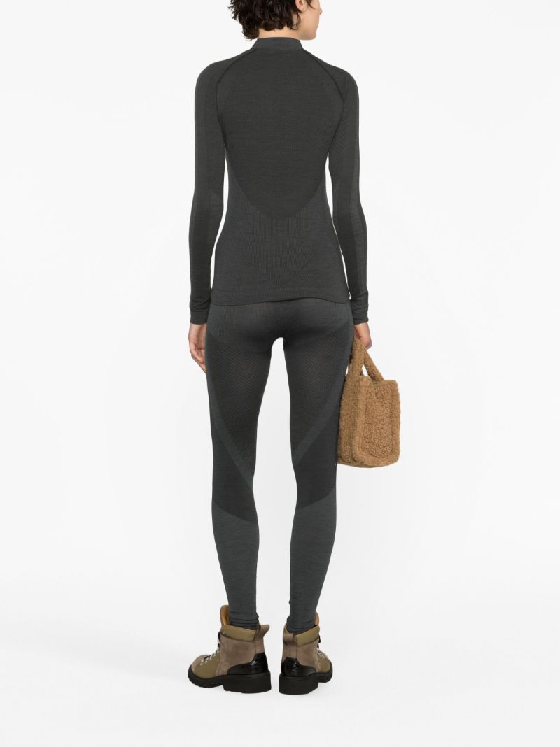 Green Racer PiquÃ_x0083_Â© Ski Leggings