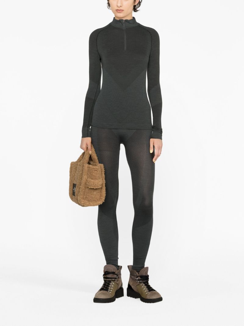 Green Racer PiquÃ_x0083_Â© Ski Leggings
