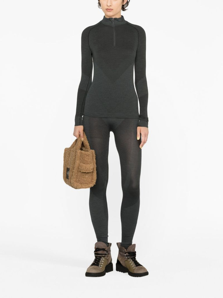 Green Racer PiquÃ_x0083_Â© Ski Leggings