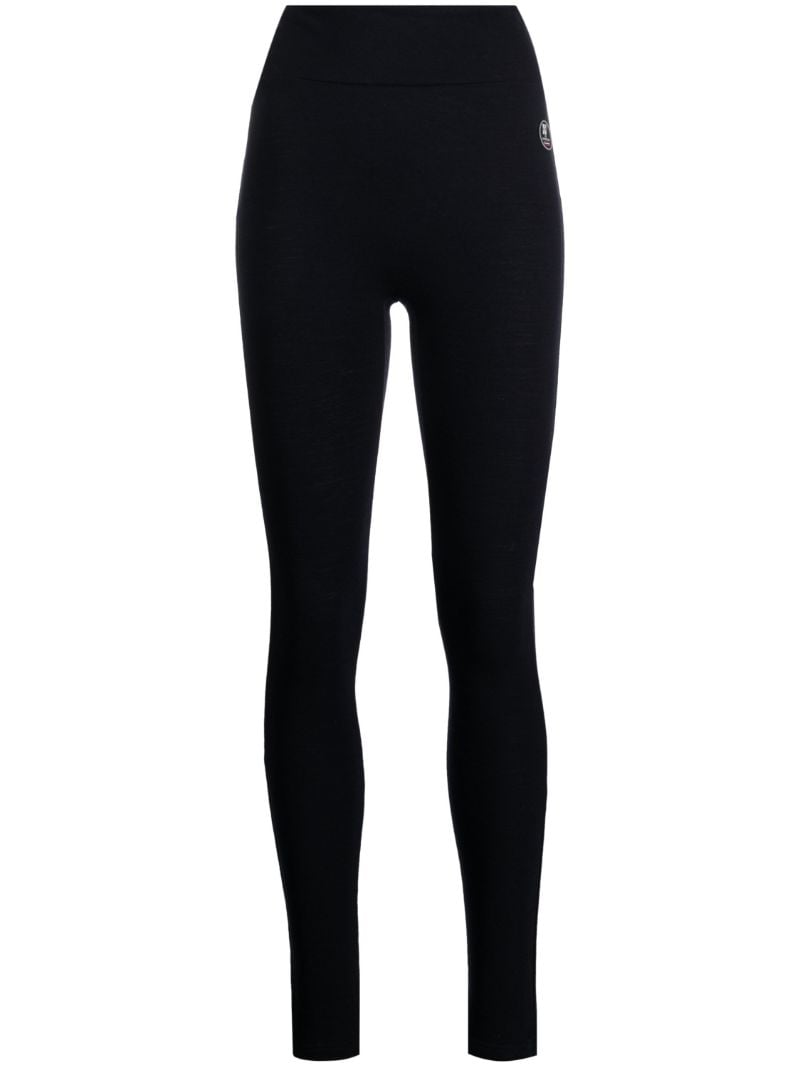 Blue Basic Ski Leggings