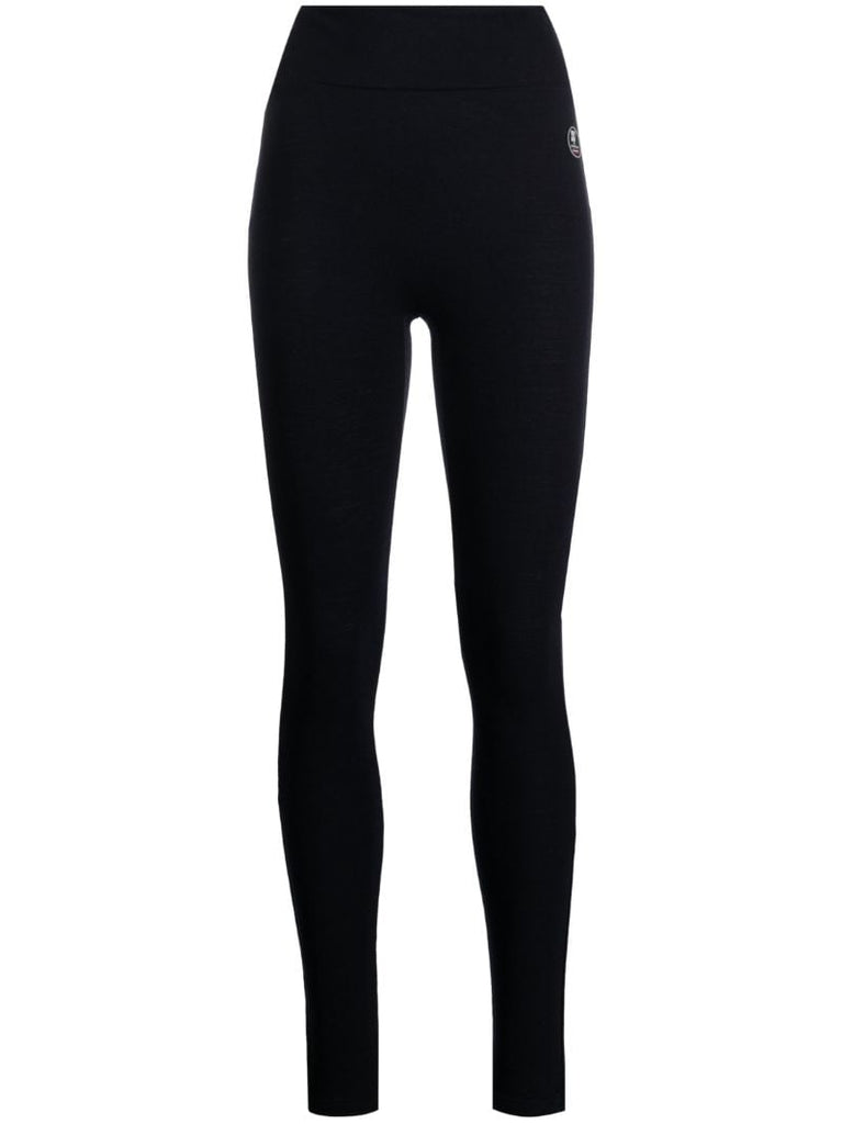 Blue Basic Ski Leggings